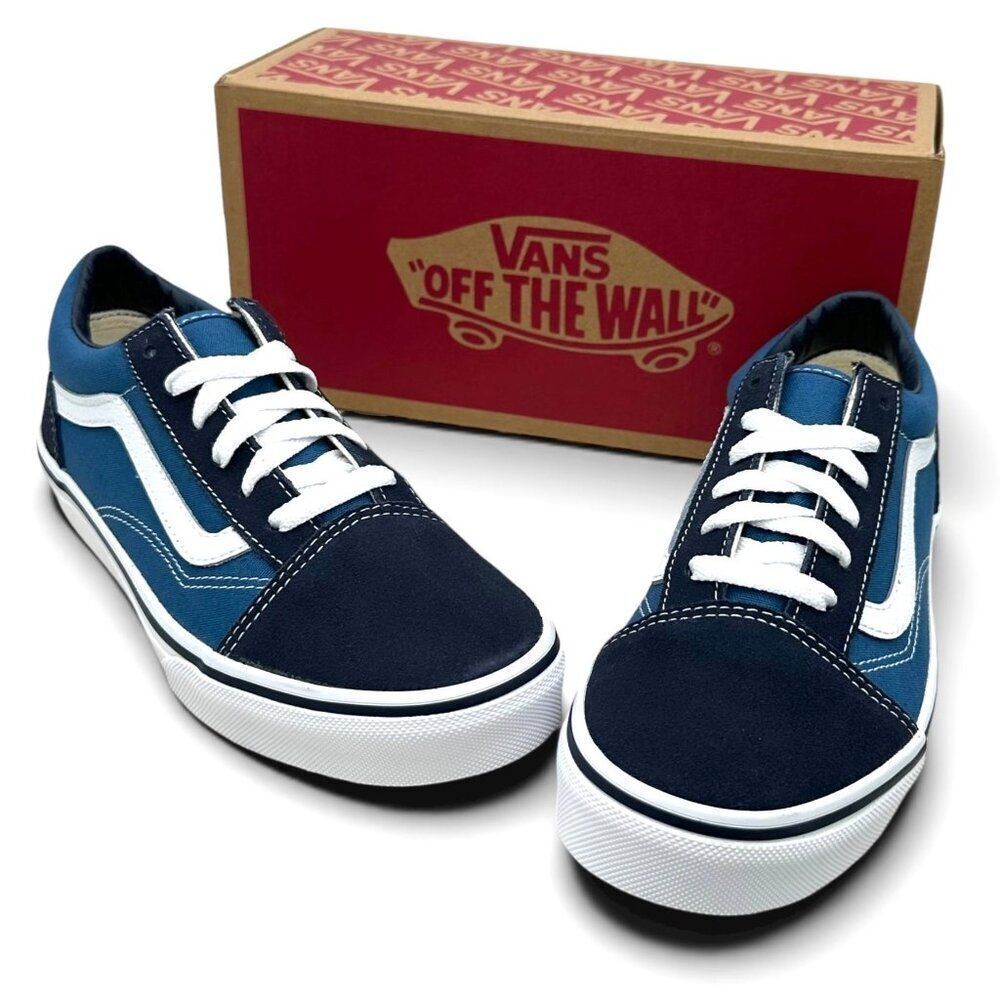 Vans Old Skool Navy True White Sneakers Unisex Youth Junior 6.5 VN000D2VNVY